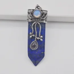 Colliers pendants Lapis Lapis Stone Beads bijoux de pendule pour femme Gift S3189