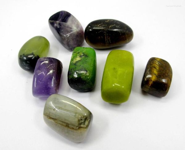 Collares colgantes Piedras caídas mixtas Naturales Gen Stone Bead Lo suelta Nugget Pulido 5 PCS/Lote aproximadamente 20-30 mm