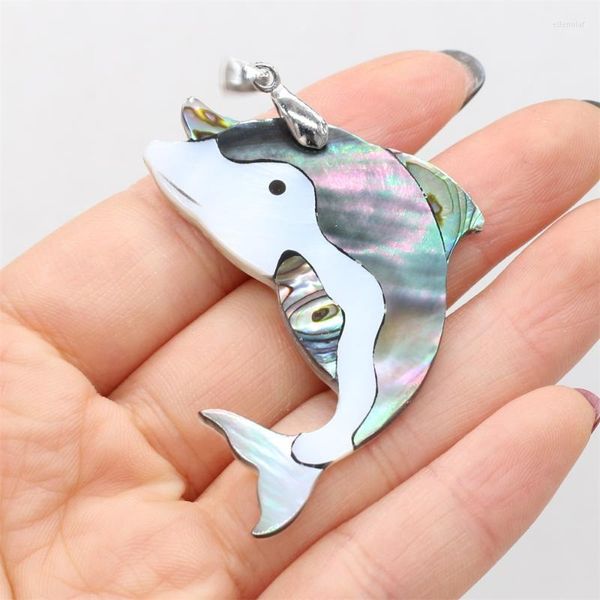 Pendentif Colliers Coquille Naturelle Forme Animale Nacre Charmes Exquis Pour La Fabrication De Bijoux DIY Collier AccessoiresPendentif Elle22