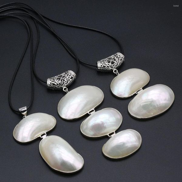 Pendentif Colliers Collier de perles de coquillage naturel pour bricolage bijoux faisant bracelet cadeau de décoration de la maison