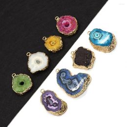 Hangende kettingen natuursteen gekleurd kristal onregelmatige 20-55 mm charme maken doe-het-zelf ketting oorbellen mode sieraden boetiek accessoires