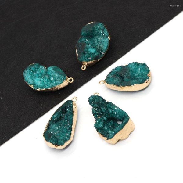 Collares pendientes Piedra Natural Brote de cristal Irregular 20-36mm Charm Jewelry Making DIY Collar Pendientes Moda Boutique Accesorios