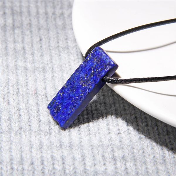 Colliers pendants Collier de pierre naturel Lapis Blue Bleu lazuli Amazonite Aquamarines Perles pour femmes Men Giftpendant