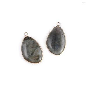 Pendentif Colliers Pendentifs En Pierre Naturelle Plaqué Or Flash Labradorite Conceptions Exquises De Haute Qualité Pour La Fabrication De Bijoux Bricolage Femmes Collier