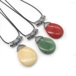 Pendentif Colliers Pierre Naturelle Pendentifs Collier 7 Chakras Reiki Guérir Bijoux Charmes Pour Femmes Hommes Bijoux De Mode