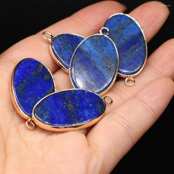 Colliers de pendentif pendentifs en pierre naturelle lapis ovale charmes lazuli pour les bijoux Collier Collier Gifts de boucles d'oreille 20x35 mm