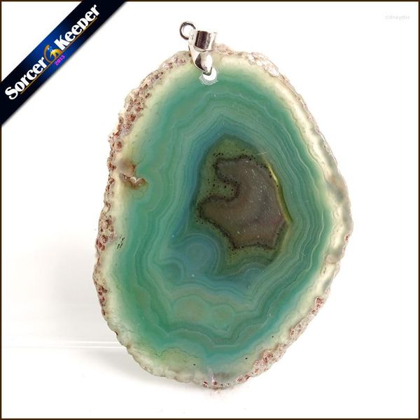 Collares colgantes Piedra natural Ágata pulida Geoda Cristal de cuarzo Racimo Druzy Drusy Elestial Espécimen esquelético Ajuste Fabricación de joyas 099