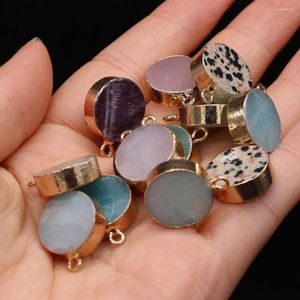 Hanger kettingen natuursteen semi -kostbare amethist opal round Diy ketting oorrang sieraden accessoires cadeau