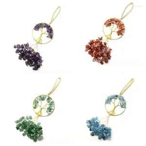 Hangertjes kettingen Natuursteen Tijgeroog Rode Agaat Amethist Grind Levensboom Kwastje Chakra Handgemaakte ketting Dames Feestsieraden