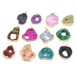 Colliers pendants en pierre naturelle Crystal Crystal Sprout Watanabe Charme Diy Faire des boucles d'oreilles Bijoux Accessoires Gift