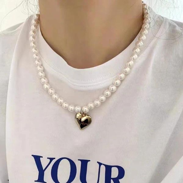 Pendentif Colliers Collier Perles Mode Cou Bijoux CCB Matériel Élégant Perles Parfait Pour Les Femmes À La Mode Livraison Directe