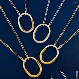Colliers pendentiels Collier Classic Design Groad Circle Gifts pour les couples hommes et femmes fêtes de vacances incontournables