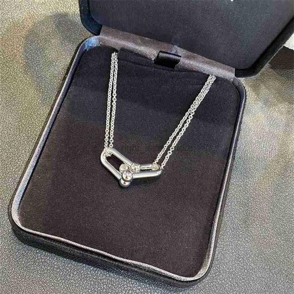 Pendentif Colliers Collier pour femmes Collares Para Mujer Collier Femme tour de cou Prata 925 Original en argent Sterling Hardwear Collane 2875