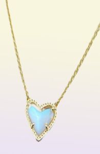 Hanger kettingen ketting hart drusy stone real 18k goud vergulde bungels glitter juwelen schijf cadeau met stofzak9204994