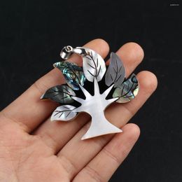 Pendentif colliers collier naturel la nacre exquise arbre de vie en forme pour la fabrication de bijoux accessoire à créer soi-même