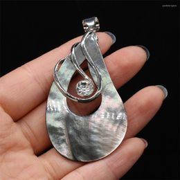 Hanger kettingen ketting pendanst natuurlijke schaal waterdruppel vorm moeder van parel charme voor sieraden maken cadeau maat 36x68mm