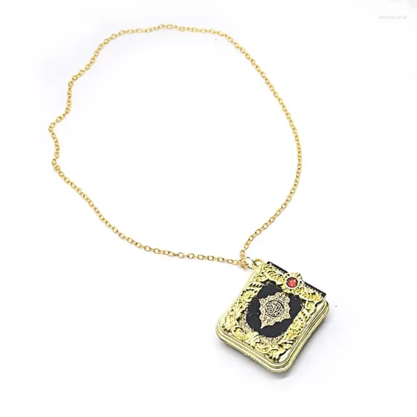 Pendentif Colliers Collier Coran Livre Chaîne Bijoux Pour Coran Ark Religieux