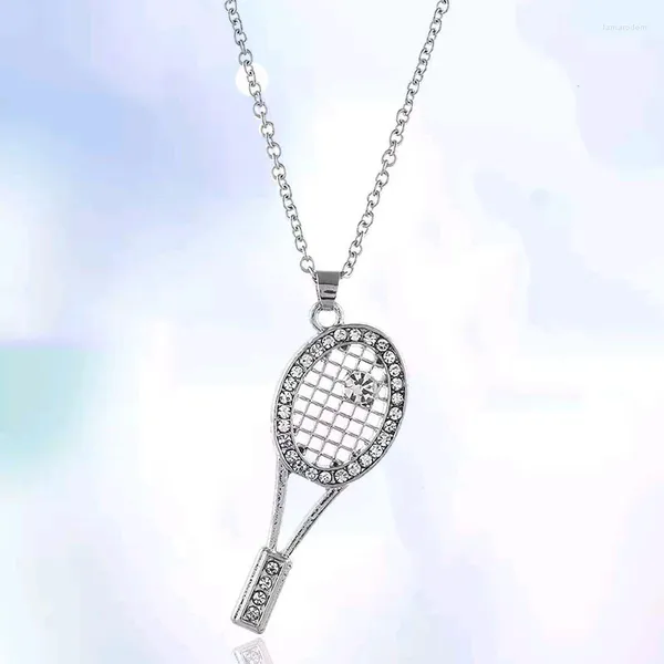 Pendentif Colliers Collier Femmes Ras du Cou Raquette De Tennis Bijoux Créatifs Mode Simple Pour