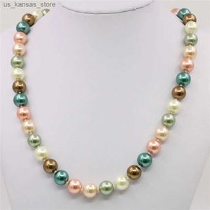 Colliers pendants Nouveaux colliers de perle de coquille de 10 mm