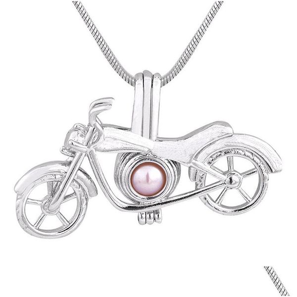 Collares colgantes Nuevo dise￱o de cumplea￱os regalo de cumplea￱os genial motocicleta chapada sier joya de moda de bricolaje