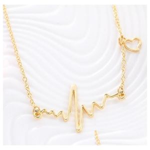 Colliers de pendentif Nouvelles notes simples ECG COLET FRÉQUENCE Collier Collier Pendre Pendants Pullants pour filles Femmes Gift Wholesale Drop D Dhowa