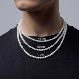 Colliers pendants La nouvelle tendance imite les colliers de perles La température des hommes est simple fait à la main