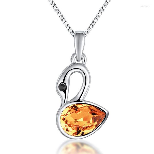 Pendentif Colliers NL-00375 2023 Dans Bijoux De Mode Argent Plaqué Animal Cristal Collier Cadeau De Fête Des Femmes 1 Dollar Article