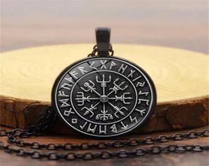 Pendentif Colliers Norse Vikings Hommes Femmes Bijoux Cadeau Vegvisir Compass Nordic Runes Odin Chaîne Collier pour Amulet3396413