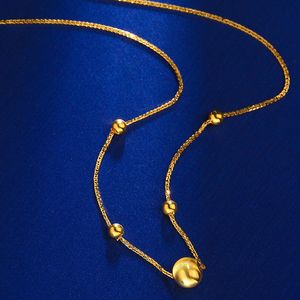 Collares colgantes NYMPH Real 18K Collar de oro Joyería fina Pure AU750 Cat Eye Colgante Shine Ball Regalo de fiesta de moda para mujeres X588 230921