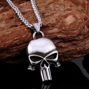 Colliers pendants Odin Viking Collier Skull Nordic Men's Fashion en acier inoxydable Vintage Amulet Scandinave Jewelry Gift