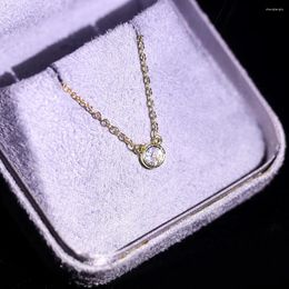 Colliers pendants une pièce mode exquise flocon de neige incravée zircon cuivre doré collier de couleur femme cadeau bijoux quotidien