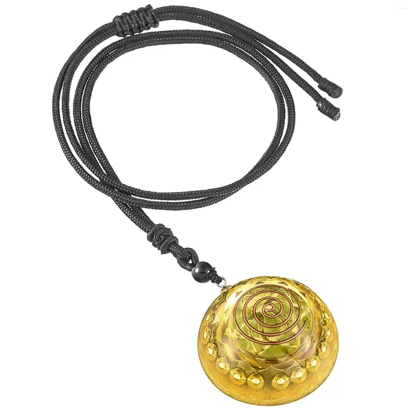 Colliers pendants Orgonite 7 Collier de symbole de chakra avec corde réglable Lucky Amulet for Men Women Jewelry