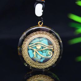 Colliers pendants Orgonite Energy Natural Stone Collier Bijoux Chakra Reiki Yoga Guérison EMF Radiation Protection des cadeaux Résine