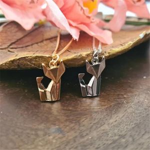 Collares pendientes Origami Collar Minimalista Minimal Charm Jewelry Para Mujer Chica Animal Geométrico Folde NL00918