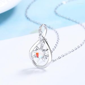 Pendentif Colliers Cristaux D'origine Mode Classique Mini Poire Couleur Argent Chaîne Bijoux Pour Filles Femmes Cadeaux