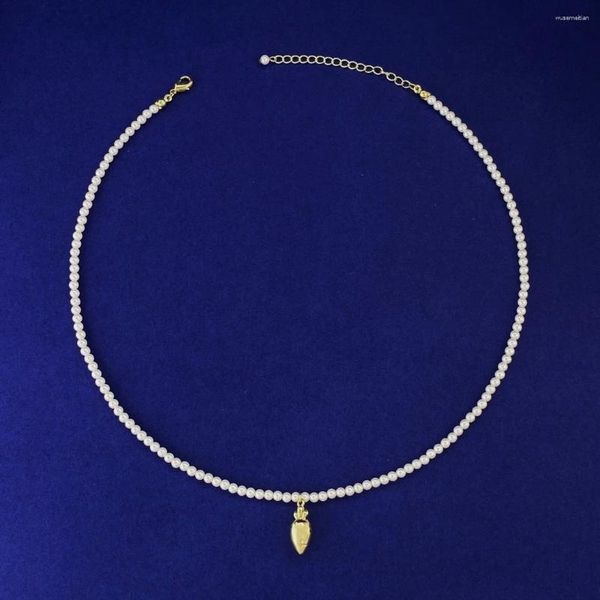 Collares colgantes Diseño original Diversión Zanahoria Collar de perlas Dulce Personalidad Joyería Regalos
