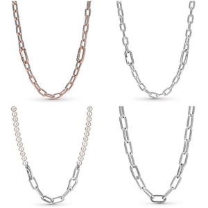 Hanger kettingen originele me zoetwater gekweekte parel ketting voor vrouwen 925 sterling zilveren kraal charme ketting mode sieraden g230202