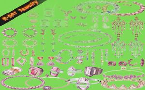 Colliers pendentifs Nouvelles originales 2023 Vente de tendance Fashion Charme rose Set Jewelry Edge Boucles d'oreilles Collier Bracelet Anneau Christmas Gift Femmes 9783127