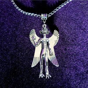 Pendentif Colliers Pazuzu (2) - Mystérieux Démon Volant Rune Lucifer Collier Protection Amulette Bouclier Cadeau Spell Call