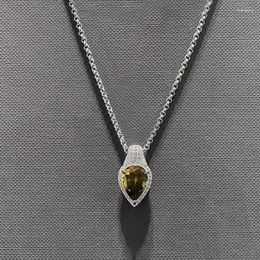 Pendentif Colliers Poire en forme de collier réglable Pull pour femme Chaîne Tempérament Mode