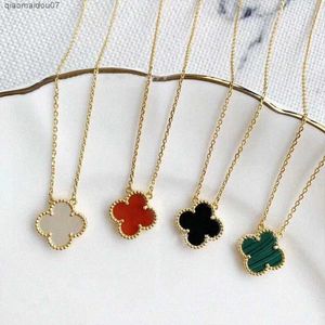 Colliers pendants Pendant Four Leaf Clover Collier Cleefs Colliers Designer pour femmes bijoux Sier Green Z5M0 # L2404