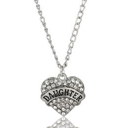 Colliers de pendentif pendentifs bijoux diamant pêche coeur de la fête des mères cadeaux Famille fille sœur Collier Collier Drop Livraison 2021 OTI4G