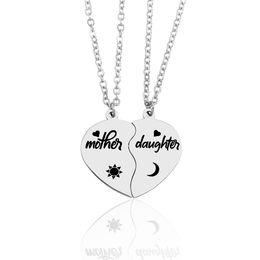 Colliers de pendentif pendentifs bijoux diamant pêche coeur de la fête des mères cadeaux Famille fille sœur Collier Collier Drop Livraison 2021 OT1LM