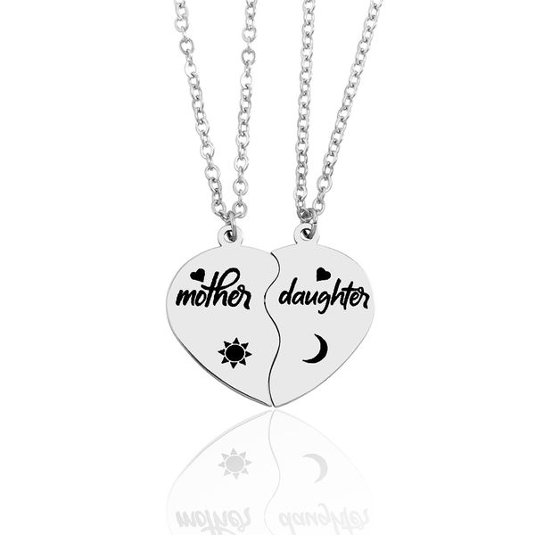 Colliers de pendentif pendentifs bijoux diamant pêche coeur de la fête des mères cadeaux Famille fille sœur Collier Collier Drop Livraison 2021 OT1LM