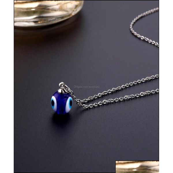 Pendentif Colliers Pendentifs Bijoux Mauvais Oeil Chaîne Collier Yeux Bleus Amet Ojo Turco Kabh Protection Dhs971493330 Drop Delivery Dhdwh