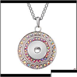 Colliers pendants pendentifs bijoux mode beauté strass rond Collier en métal 60cm