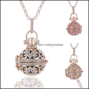 Pendentif Colliers Pendentifs Bijoux Marque De Luxe Collier Vintage Mexique Carillon Musique Angel Ball Appelant Médaillon S Grossesse Aromathérapie Esse