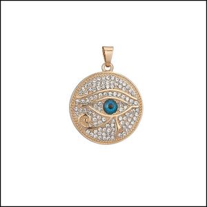 Pendentif Colliers Pendentifs Bijoux S1488 Mode Horus Eye Rhinstone Seulement Drop Delivery 2021 E2Yqu