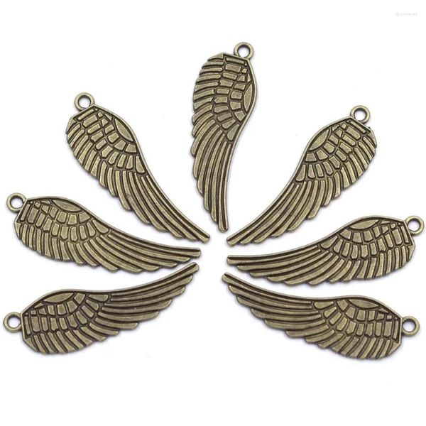Pendentif Colliers Pendentifs Aile Aigle Animal Mignon Classique Ton Bronze Pour Charme Bijoux DIY Trouver 47X15mm