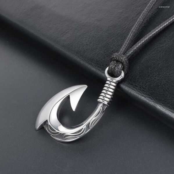 Pendentif Colliers Personnalité Argent Couleur Hameçon Hache Collier Pour Hommes Tendance Hip Hop Punk Parti Accessoires Bijoux